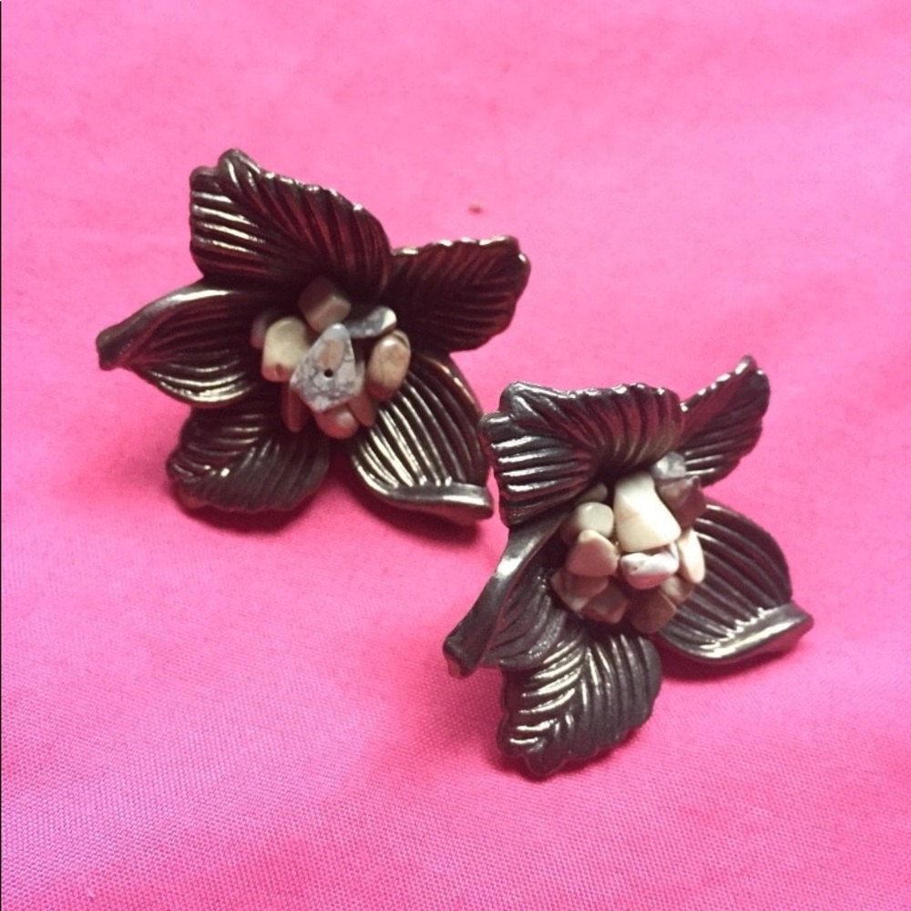 Natural stone earrings